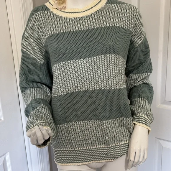 Hem & Thread Sage Striped Sweater - Picture 3 of 7